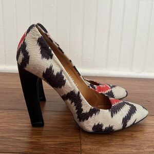 Dries van Noten Ikat Silk Pumps